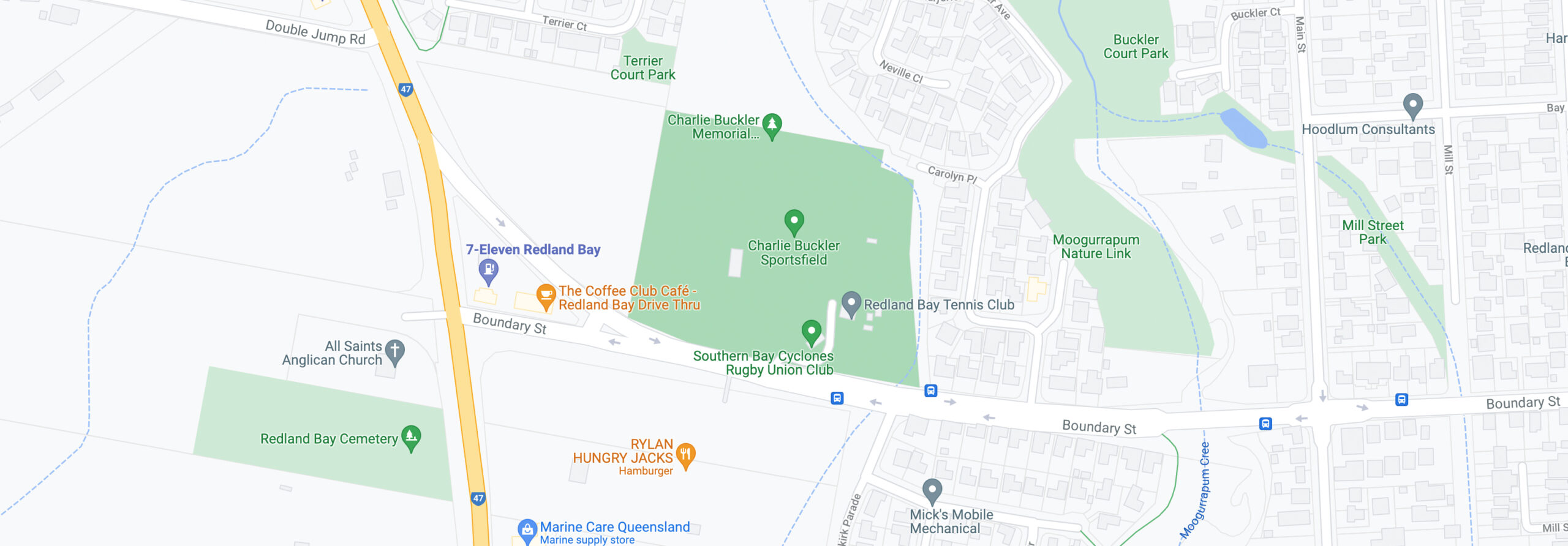 Redland Bay Rugby Club Location Map